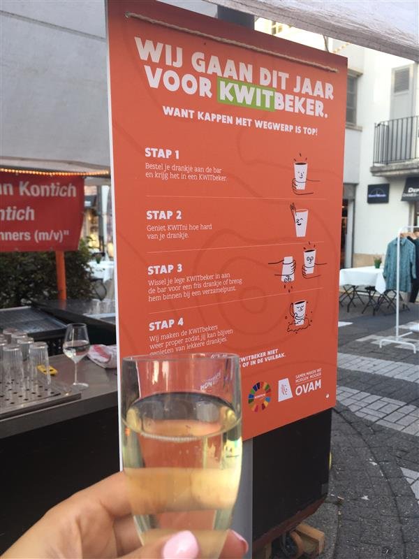 herbruikbare bekers op evenementen