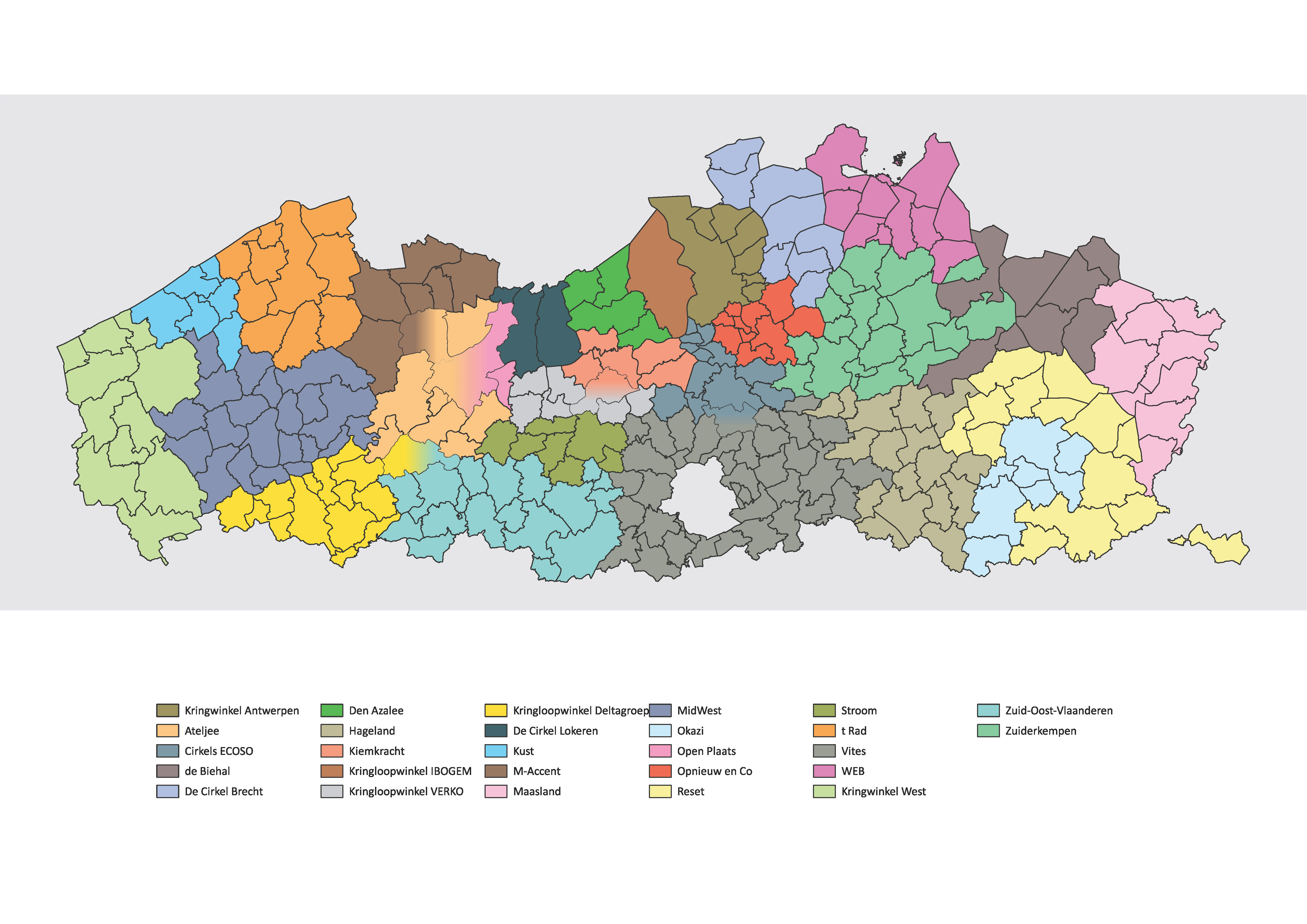 kringloopcentra in Vlaanderen
