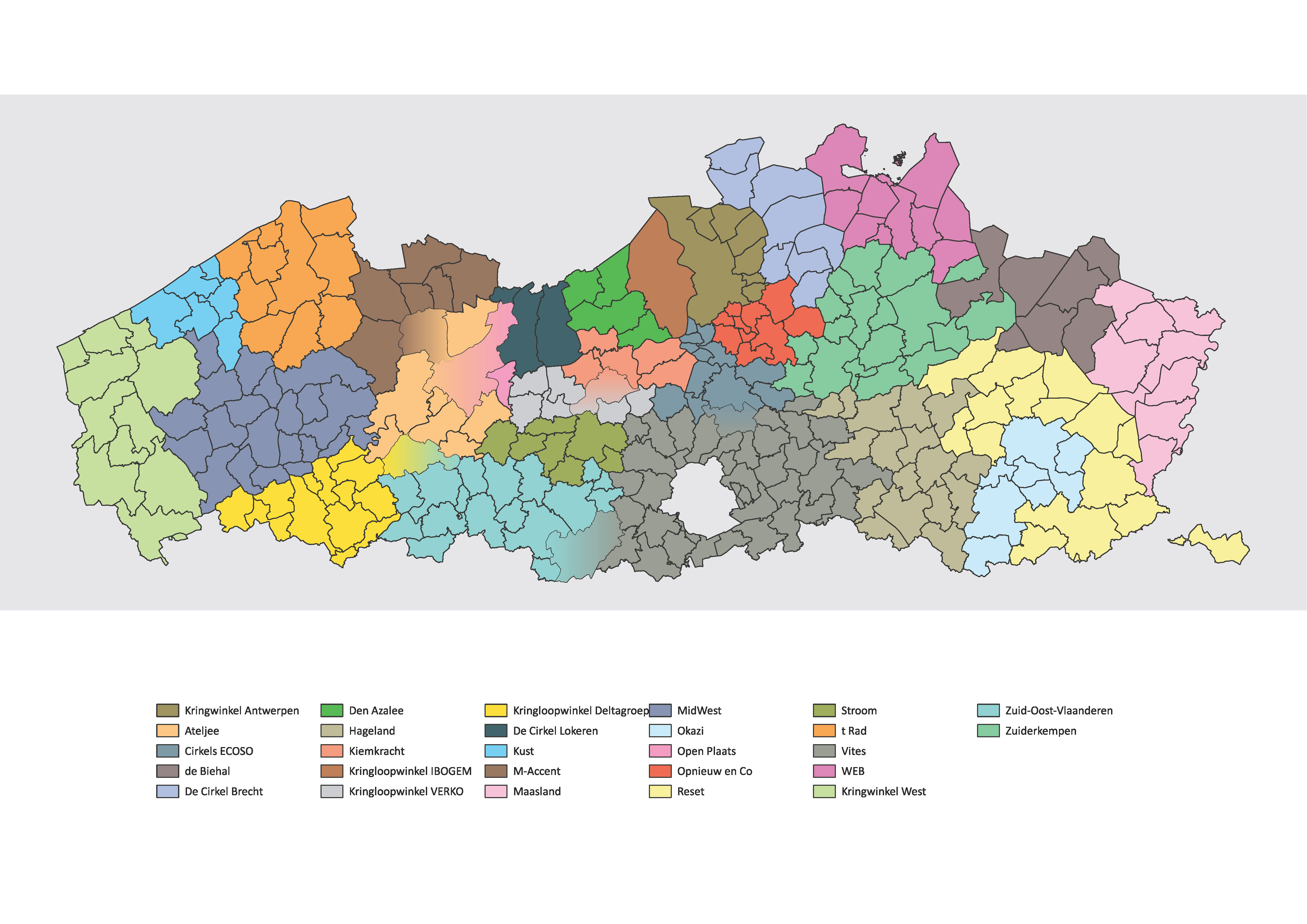kringloopcentra in Vlaanderen