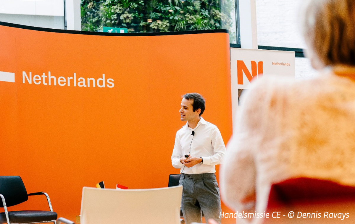Pieter Vervinckt als spreker voor OVAM tijdens handelsmissie met Nederland