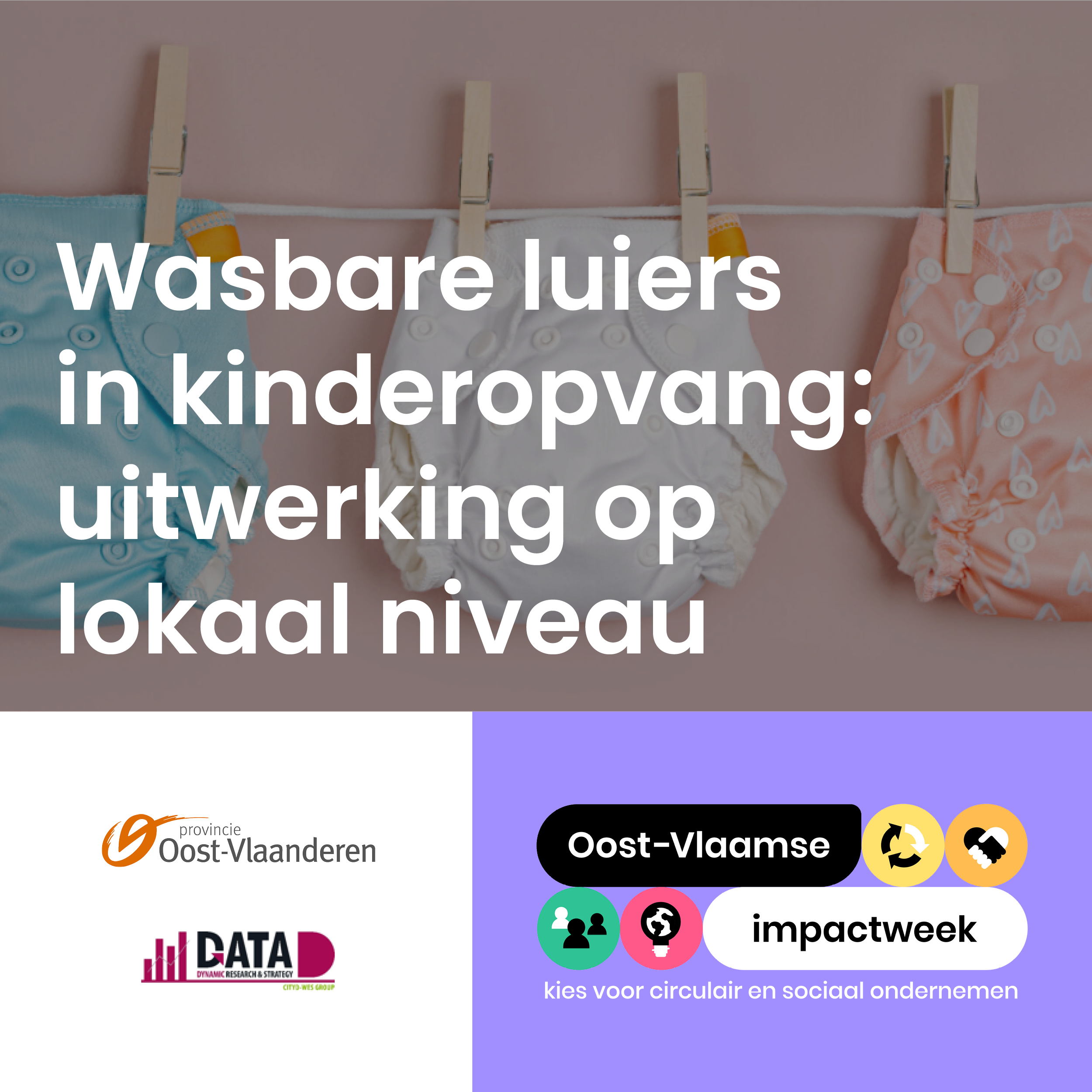 Banner Oost-Vlaamse impactweek webinar herbruikbare luiers