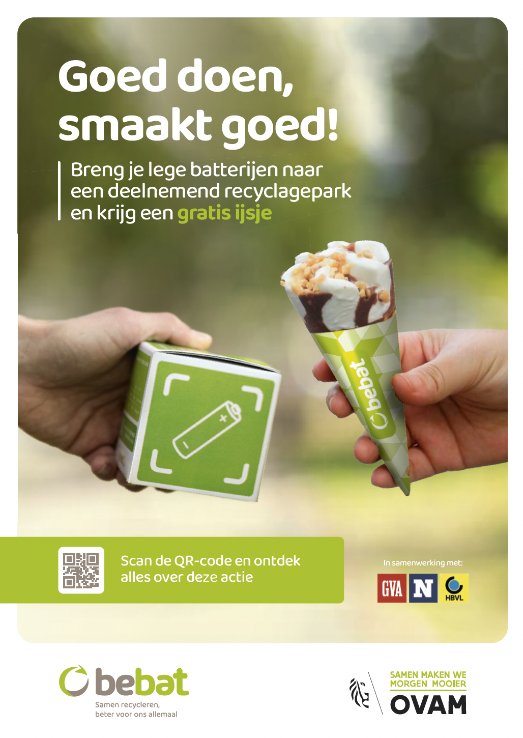 Visual zomercampagne Bebat
